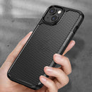 Carbon Fiber Texture Case For iPhone 14 Max(Blue)