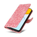For Honor X7 / Honor Play 30 Embossed Sunflower Leather Phone Case(Rose Gold)