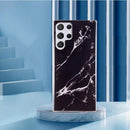 For Samsung Galaxy S22 Ultra 5G IMD Marble Pattern TPU Phone Case(Black)