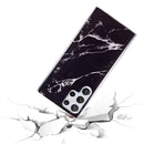For Samsung Galaxy S22 Ultra 5G IMD Marble Pattern TPU Phone Case(Black)