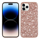 Glitter Powder TPU Phone Case For iPhone 14 Pro(Rose Gold)