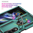 For Samsung Galaxy Z Fold4 Shockproof TPU + PC Phone Case(Dark Green)