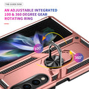 For Samsung Galaxy Z Fold4 Shockproof TPU + PC Phone Case(Rose Gold)