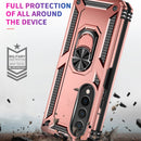 For Samsung Galaxy Z Fold4 Shockproof TPU + PC Phone Case(Rose Gold)