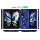 For Samsung Galaxy Z Fold4 Shockproof TPU + PC Phone Case(Blue)