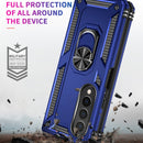 For Samsung Galaxy Z Fold4 Shockproof TPU + PC Phone Case(Blue)