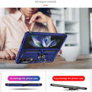 For Samsung Galaxy Z Fold4 Shockproof TPU + PC Phone Case(Blue)