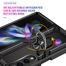 For Samsung Galaxy Z Fold4 Shockproof TPU + PC Phone Case(Black)