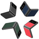 For Samsung Galaxy Z Flip4 Cross Texture All Inclusive Shockproof Protective Phone Case(Green)