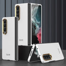 For Samsung Galaxy Z Fold4 GKK Ultra-thin Electroplating Lens Frame Phone Case(White)