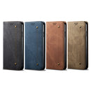 For Huawei Nova 10 4G Denim Texture Casual Style Horizontal Flip Leather Case(Brown)