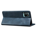 For Xiaomi Poco C40 Global Oil Wax Crazy Horse Texture Leather Phone Case(Blue)