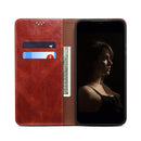For Xiaomi Poco C40 Global Oil Wax Crazy Horse Texture Leather Phone Case(Brown)