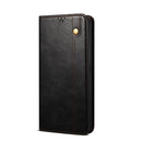 For Xiaomi Poco C40 Global Oil Wax Crazy Horse Texture Leather Phone Case(Black)