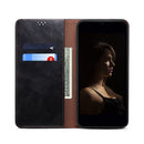 For Xiaomi Poco C40 Global Oil Wax Crazy Horse Texture Leather Phone Case(Black)