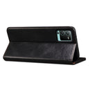For Xiaomi Poco C40 Global Oil Wax Crazy Horse Texture Leather Phone Case(Black)