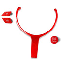 4 in 1 Car Steering Wheel M1 M2 Button Engine Start Stop OFF Buttons for BMW F20 M-sport 2015-2018(Red)