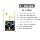 4 in 1 Car Steering Wheel M1 M2 Button Engine Start Stop OFF Buttons for BMW F20 M-sport 2015-2018(Yellow)