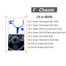 4 in 1 Car Steering Wheel M1 M2 Button Engine Start Stop OFF Buttons for BMW F20 M-sport 2015-2018(Blue)