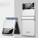 For Samsung Galaxy Z Flip4 GKK Magnetic Fold All-inclusive Protective Phone Case(Silver)