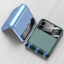 For Samsung Galaxy Z Flip4 GKK Magnetic Fold All-inclusive Protective Phone Case(Silver)
