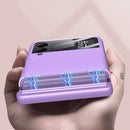 For Samsung Galaxy Z Flip4 GKK Magnetic Fold All-inclusive Protective Phone Case(Silver)