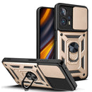 For Xiaomi Poco X4 GT Sliding Camera Design TPU + PC Phone Case(Gold)