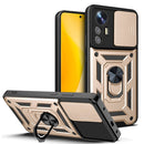 For Xiaomi 12 Lite Sliding Camera Design TPU + PC Phone Case(Gold)