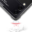 For Samsung Galaxy Z Flip4 GKK Airbag Protective Phone Case with Ring & Pen(Transparent)