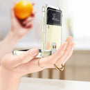 For Samsung Galaxy Z Flip4 GKK Airbag Protective Phone Case with Ring & Pen(Transparent)