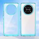 For Honor Magic4 Lite Colorful Series Acrylic + TPU Phone Case(Transparent Blue)