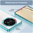 For Honor Magic4 Lite Colorful Series Acrylic + TPU Phone Case(Transparent Blue)