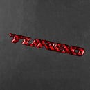 Car Carbon Fiber Body Random Decorative Stickers(Red)