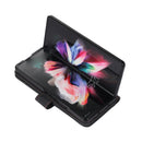 For Samsung Galaxy Z Fold4 Horizontal Flip Leather Phone Case with Pen Slot(Black)