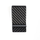 Car Carbon Fiber Card Holder Wallet Credit Card Clip(Polished)