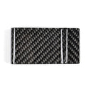 Car Carbon Fiber Card Holder Wallet Credit Card Clip(Polished)