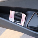 Car Carbon Fiber Card Holder Wallet Credit Card Clip(Polished)