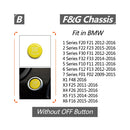 Car Engine Start Key Push Button Cover for BMW G / F Chassis, Style:without Start and Stop