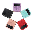 For Samsung Galaxy Z Fold4 Mandala Embossing Fold Leather Phone Case(Blue)