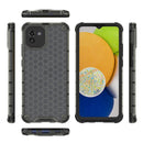 For Samsung Galaxy A03 EU Version Honeycomb PC + TPU Phone Case(Black)