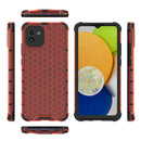 For Samsung Galaxy A03 EU Version Honeycomb PC + TPU Phone Case(Red)