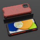 For Samsung Galaxy A03 EU Version Honeycomb PC + TPU Phone Case(Red)