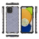 For Samsung Galaxy A03 EU Version Honeycomb PC + TPU Phone Case(White)