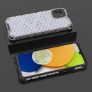 For Samsung Galaxy A03 EU Version Honeycomb PC + TPU Phone Case(White)