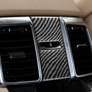 Car Carbon Fiber Rear Seat Adjustment Panel Decorative Sticker for Porsche Panamera 2010-2016, Left and Right Drive(A)