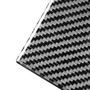 Car Carbon Fiber Rear Seat Adjustment Panel Decorative Sticker for Porsche Panamera 2010-2016, Left and Right Drive(B)