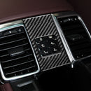 Car Carbon Fiber Rear Seat Adjustment Panel Decorative Sticker for Porsche Panamera 2010-2016, Left and Right Drive(B)