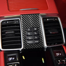 Car Carbon Fiber Rear Seat Adjustment Panel Decorative Sticker for Porsche Panamera 2010-2016, Left and Right Drive(C)
