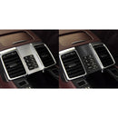 Car Carbon Fiber Rear Seat Adjustment Panel Decorative Sticker for Porsche Panamera 2010-2016, Left and Right Drive(C)