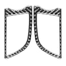 Car Carbon Fiber Dashboard Air Outlet Decorative Sticker for Porsche Panamera 2010-2016, Left and Right Drive